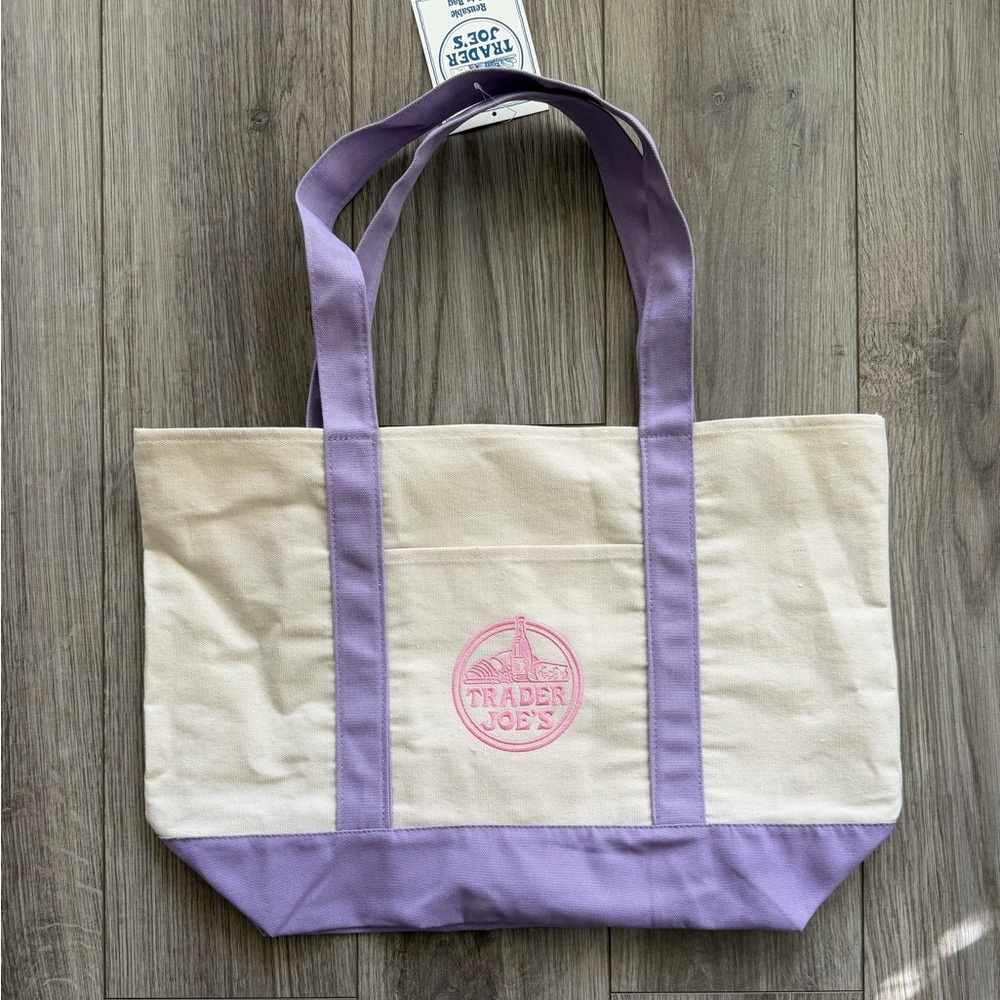 Lavender Canvas Trader Joe’s Tote Bag